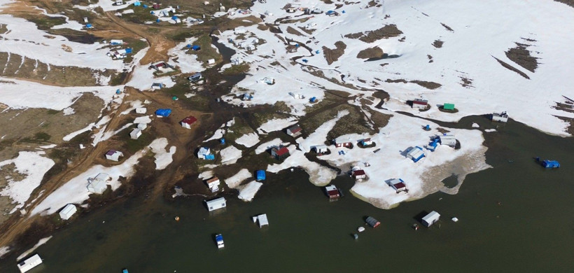 Erciyes eridi, çadırlar su altında kaldı - Resim: 3