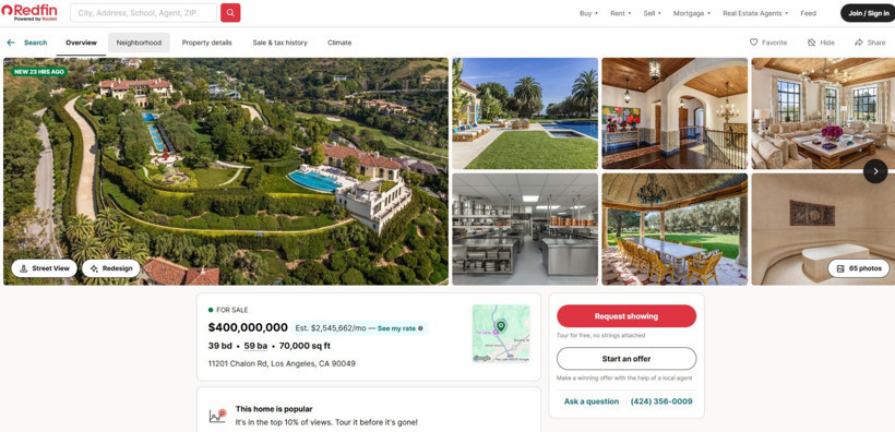 Katar kraliyet ailesi i&ccedil;in yapılan malikane 400 milyon dolara satışta - Resim : 1