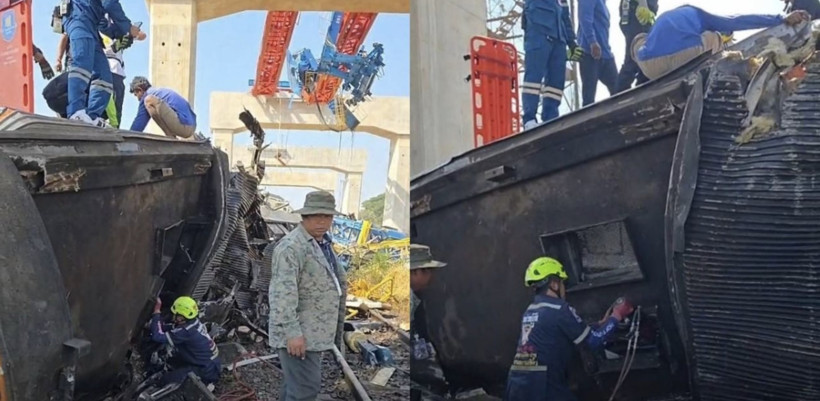 Vinç trenin üstüne düştü: Çok sayıda ölü var - Resim : 2