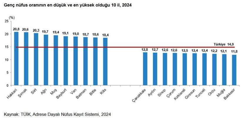 Genç nüfus oranı 85 yılın dibinde - Resim : 2