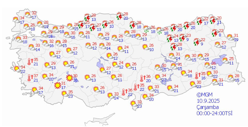 Karadeniz'e sağanak uyarısı - Resim : 1