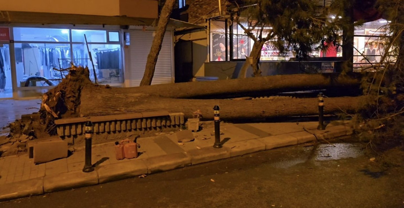 İstanbul'da fırtına: 15 katlı binanın dış cephesi uçtu - Resim: 16