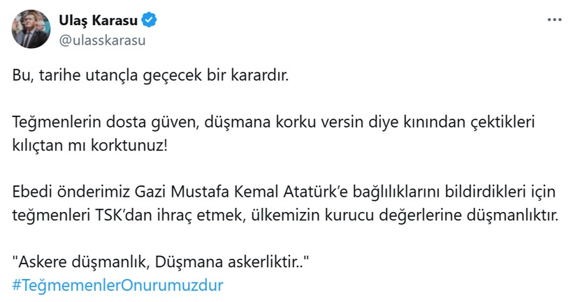 Teğmenlerin ihraç edilmesine sert tepki: 'Bu kararın hesabını soracağız' - Resim: 20