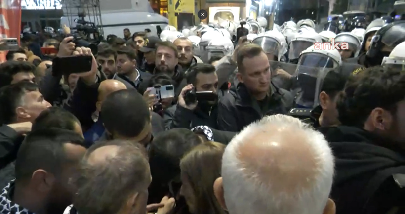 CHP'nin Filistin yürüyüşüne polis izin vermedi, arbede çıktı - Resim : 2