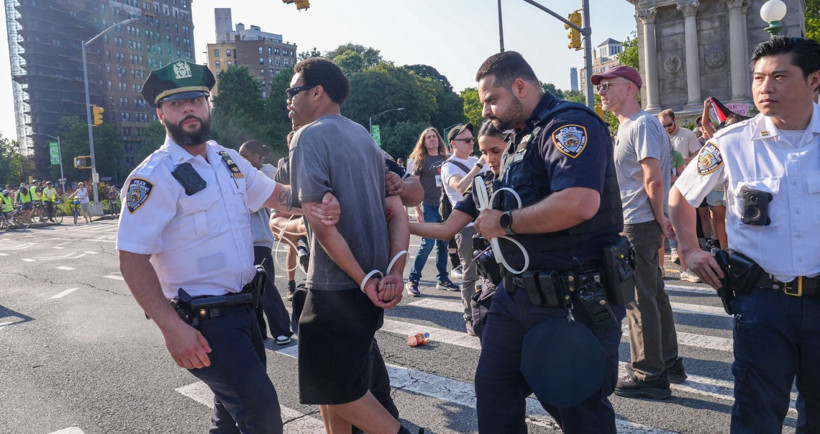 New York'ta Gazze gözaltıları - Resim: 7