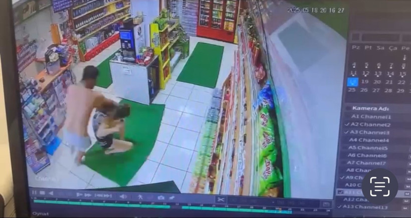 Akaryakıt istasyonunda kadına öldüresiye şiddet - Resim : 1