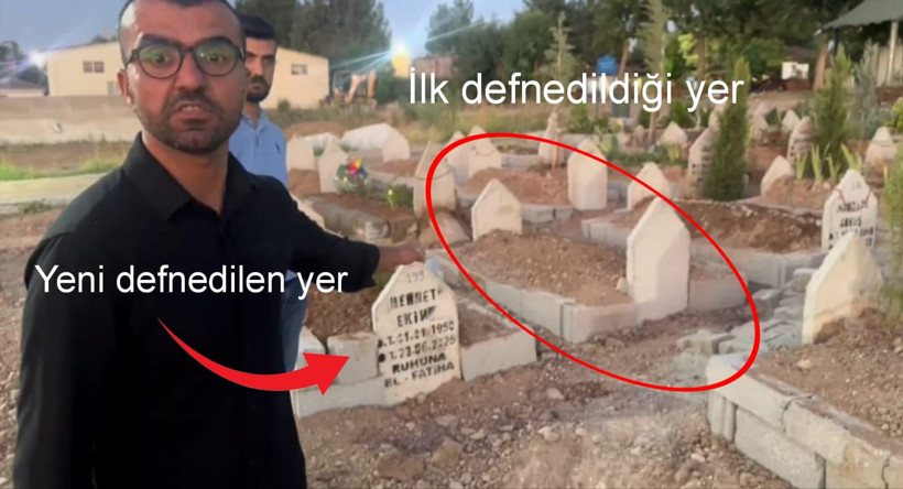 Mezarlıkta nöbet başlattı: 'Bir gecede yerinden çıkardılar' - Resim : 1