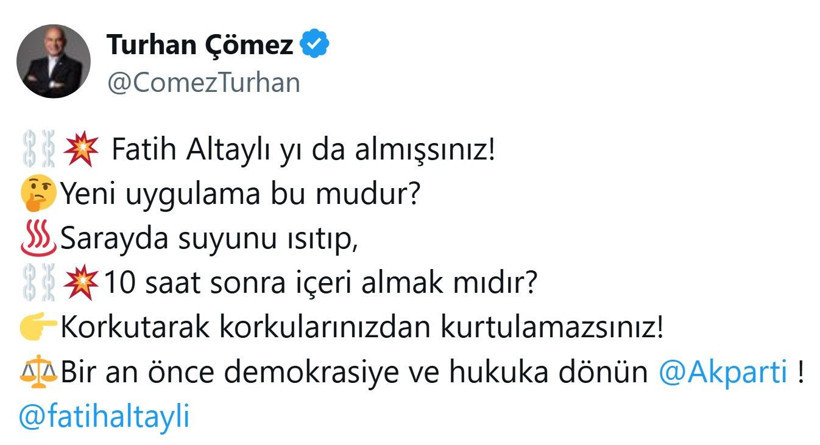 Gazeteci Fatih Altaylı'nın gözaltına alınmasına art arda tepki - Resim: 10