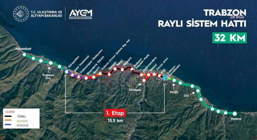 Trabzon Raylı Sistem Hattı'na bakanlıktan onay: İhale bedeli 33 milyar - Resim : 1