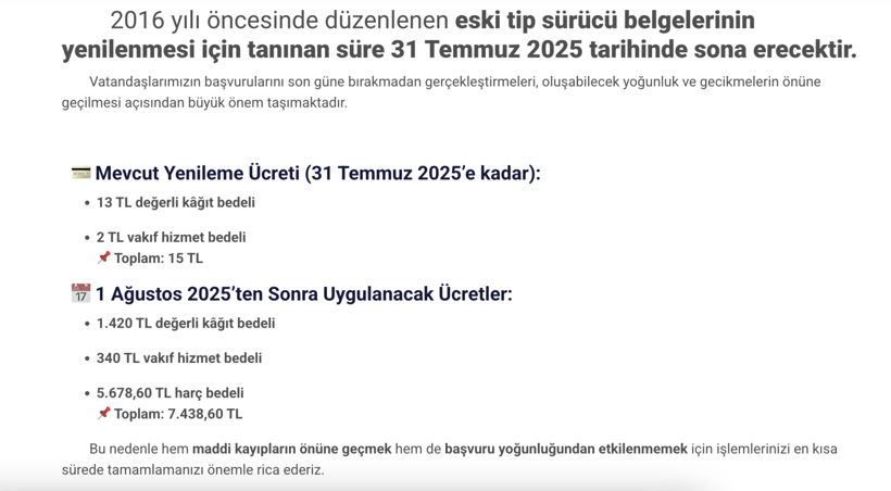 Kritik uyarı: 31 Temmuz'dan sonra 15 TL'den 7 bin TL'ye yükselecek - Resim : 1