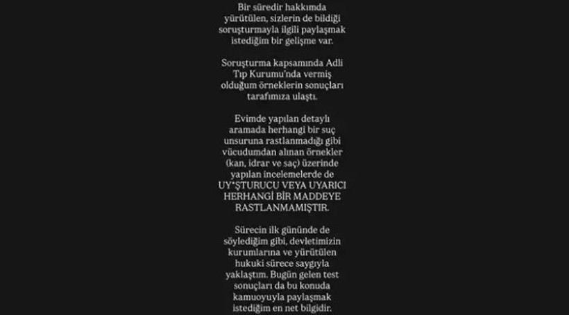 Sefo’nun test sonucu ortaya çıktı. Şeffaf şekilde paylaşacağım demişti. - Resim : 1