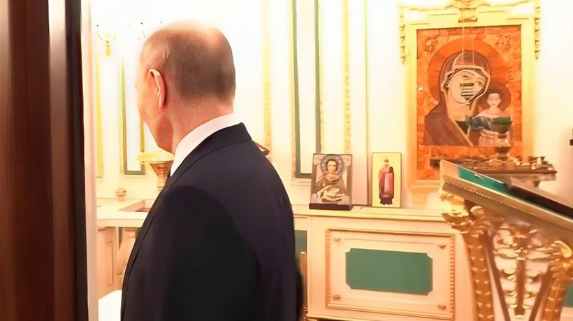 Putin, Kremlin'deki lüks dairesinin içini gösterdi - Resim: 5
