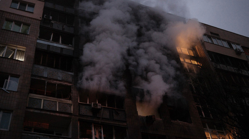 Rusya, Kiev'e hava saldırısı düzenledi - Resim : 1
