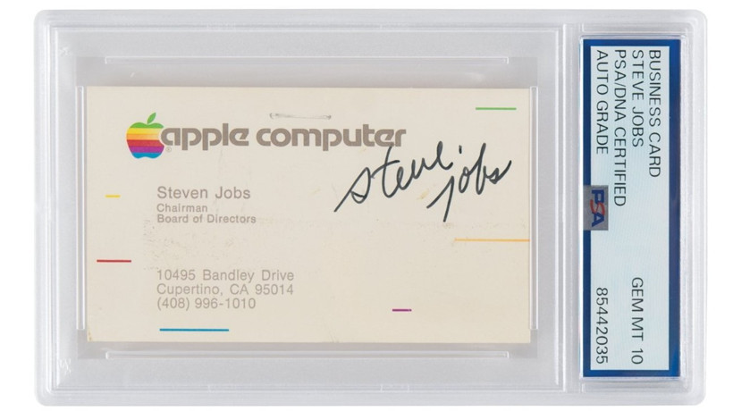 Steve Jobs imzalı kartvizite on binlerce dolar teklif edildi - Resim : 1