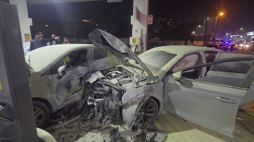 Çekmeköy'de otomobil akaryakıt istasyonuna daldı - Resim : 1