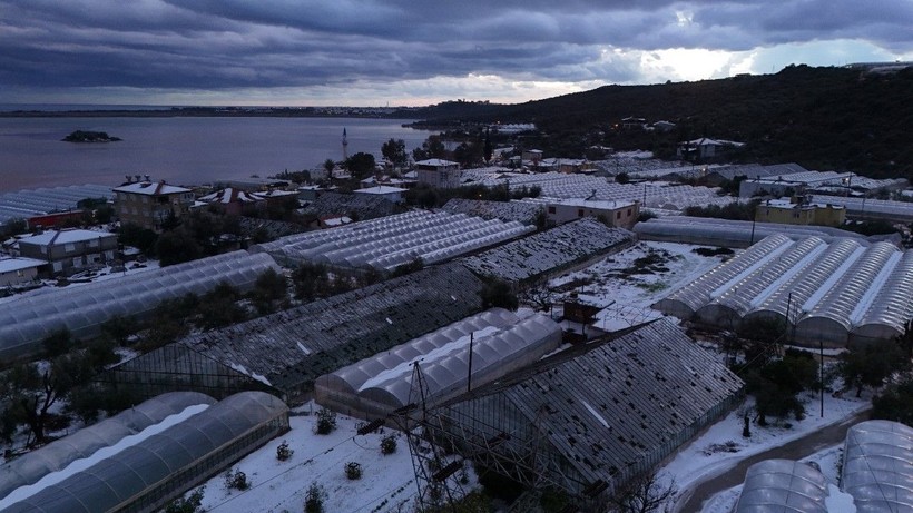 Dolu ve sel kâbusu: Karayolu ulaşıma kapandı - Resim: 26