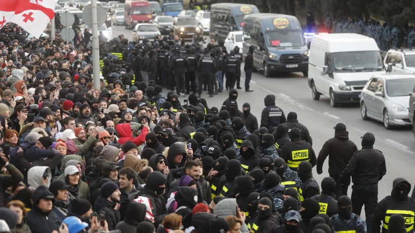 Gürcistan’da AB yanlısı gösteriye müdahale - Resim: 1