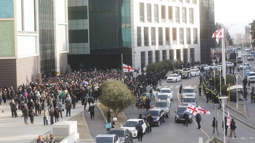 Gürcistan’da AB yanlısı gösteriye müdahale - Resim: 2