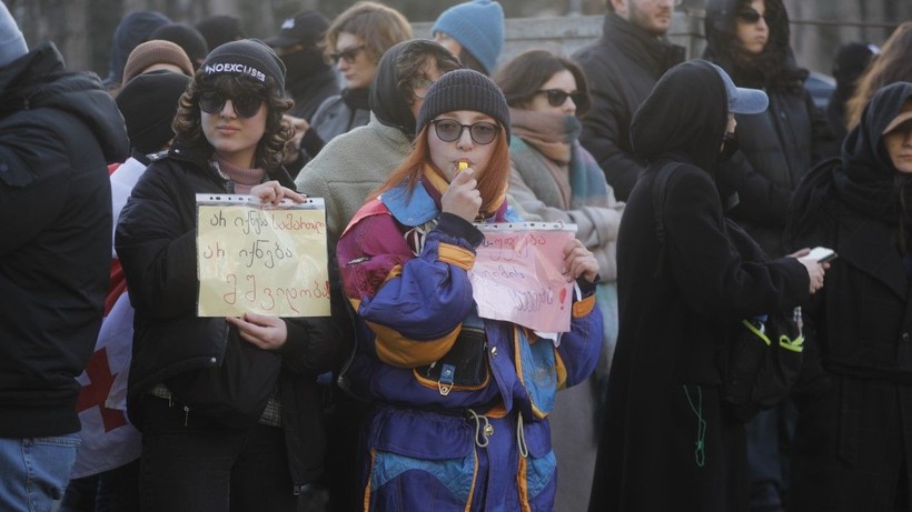 Gürcistan’da AB yanlısı gösteriye müdahale - Resim: 13