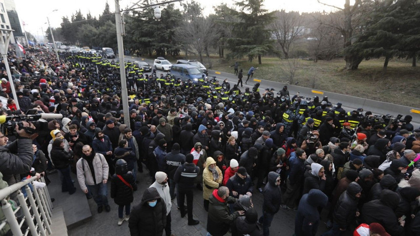 Gürcistan’da AB yanlısı gösteriye müdahale - Resim: 16
