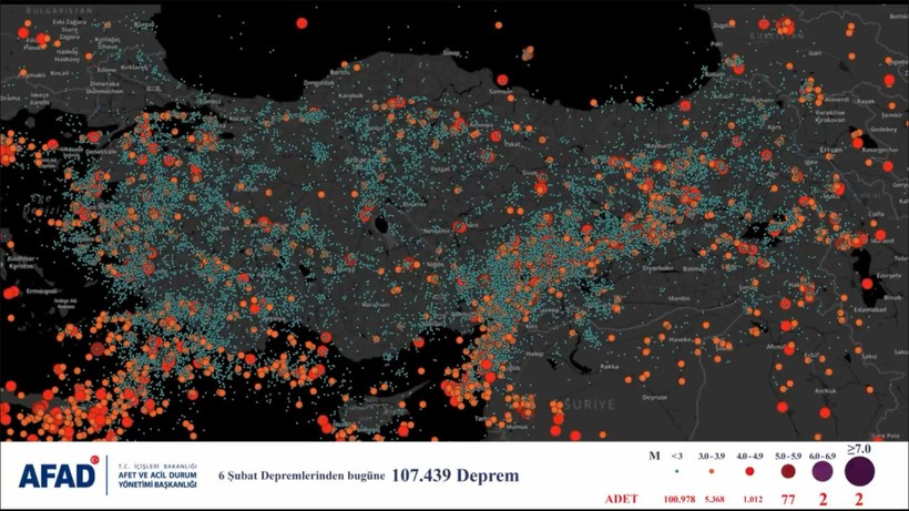 Türkiye'nin depremle imtihanı: Son iki yılda 107 bin 439 kere sallandık - Resim : 1