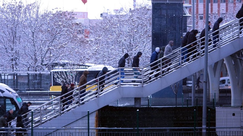 İstanbul kara hasret kalmış: Beyaz örtü üstünde eğlenceli anlar - Resim: 18