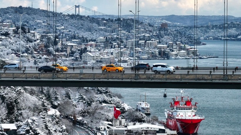 İstanbul kara hasret kalmış: Beyaz örtü üstünde eğlenceli anlar - Resim: 4