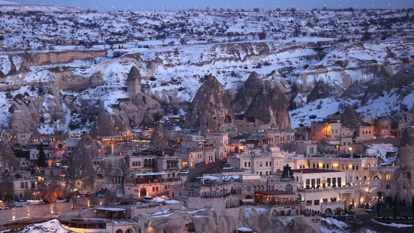 Kar altındaki Kapadokya havadan görüntülendi - Resim: 4