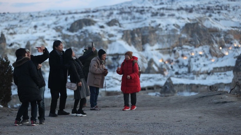 Kar altındaki Kapadokya havadan görüntülendi - Resim: 14