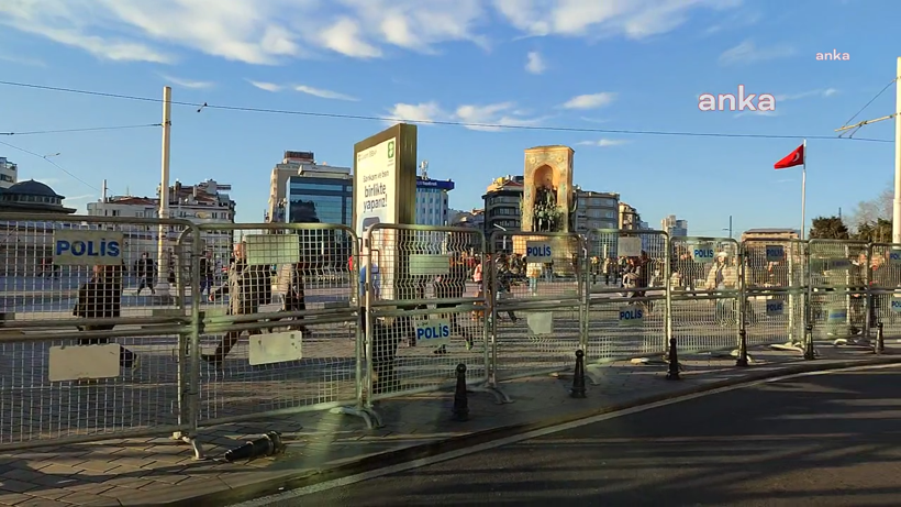 Taksim'e bariyerlerle 8 Mart ablukası - Resim : 1