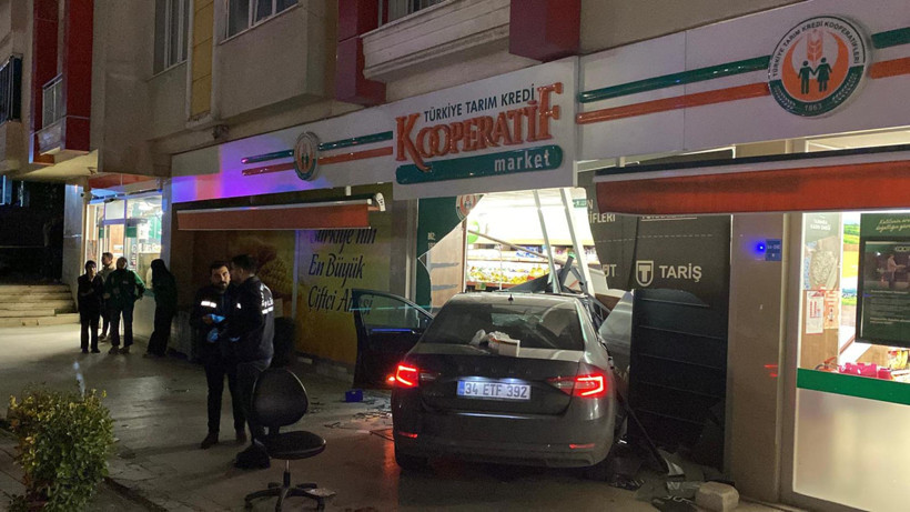 Ehliyeti kaptırdıktan dört gün sonra markete girdi - Resim : 1