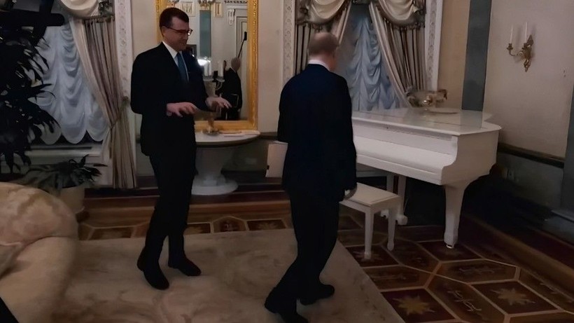 Putin, Kremlin'deki lüks dairesinin içini gösterdi - Resim: 4