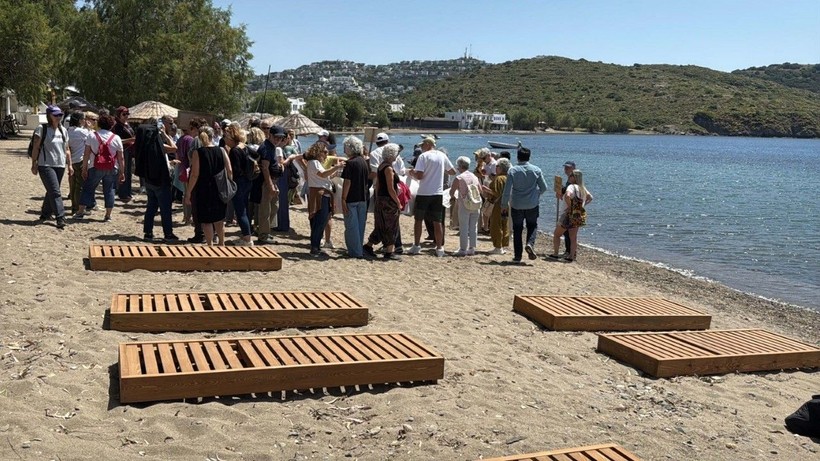 Bodrumlular işgale karşı plaja indi: Kıyılar halkındır - Resim: 6