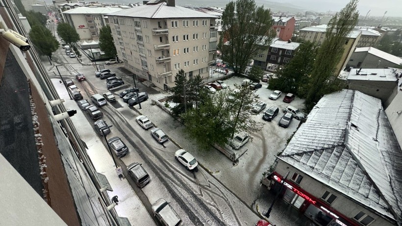 Birden bastırdı, yollar beyaza büründü - Resim: 12