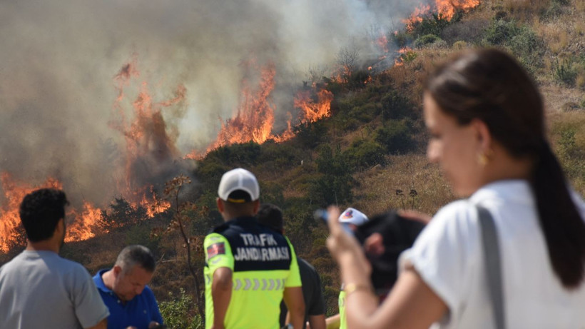 Bodrum'da korkutan yangın! - Resim: 13