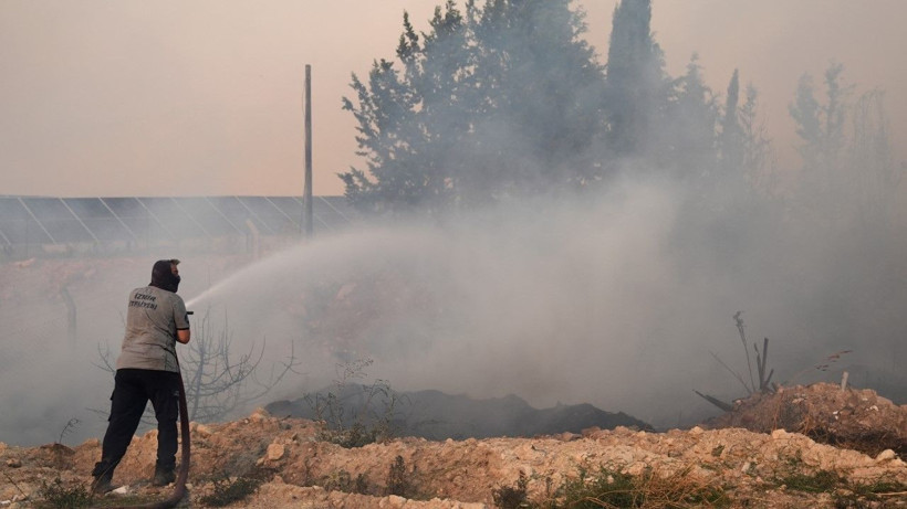 Çeşme’de orman yangını - Resim: 13