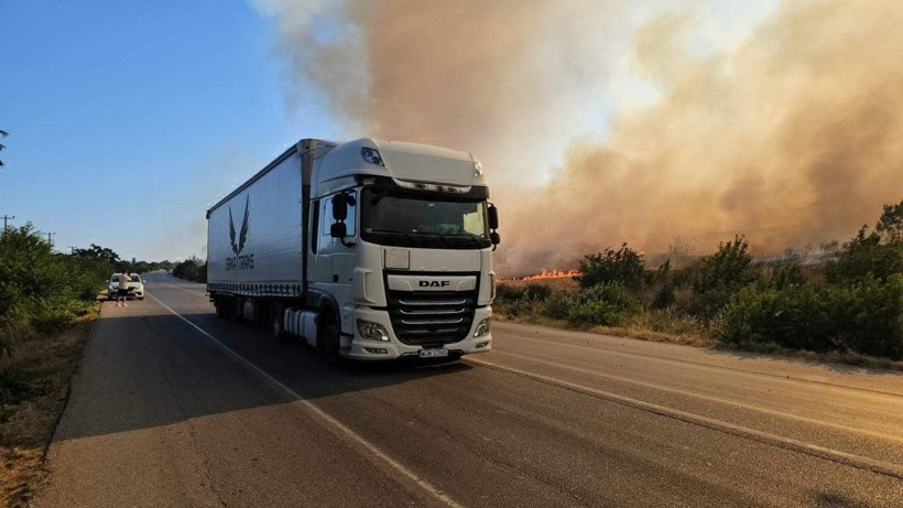 Edirne'de yangın kâbusu: Sınıra giden yol bir süre kapalı kaldı - Resim: 19