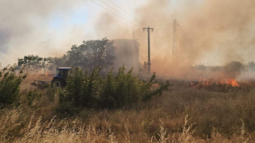 Edirne'de yangın kâbusu: Sınıra giden yol bir süre kapalı kaldı - Resim: 20