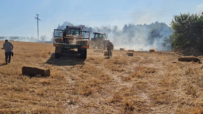 Edirne'de yangın kâbusu: Sınıra giden yol bir süre kapalı kaldı - Resim: 22