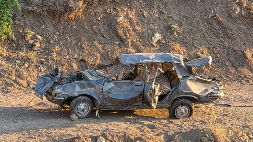 Uçuruma yuvarlandılar: 1 ölü, 7 yaralı - Resim: 3