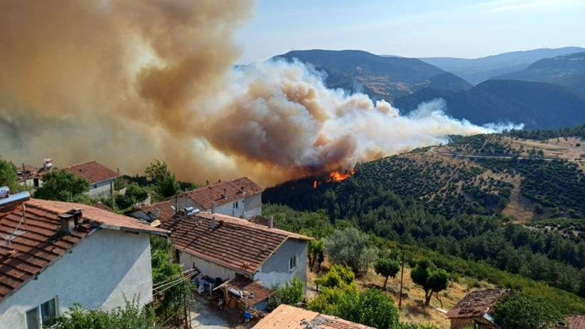 Bursa-Balıkesir sınırında orman yangını - Resim: 4