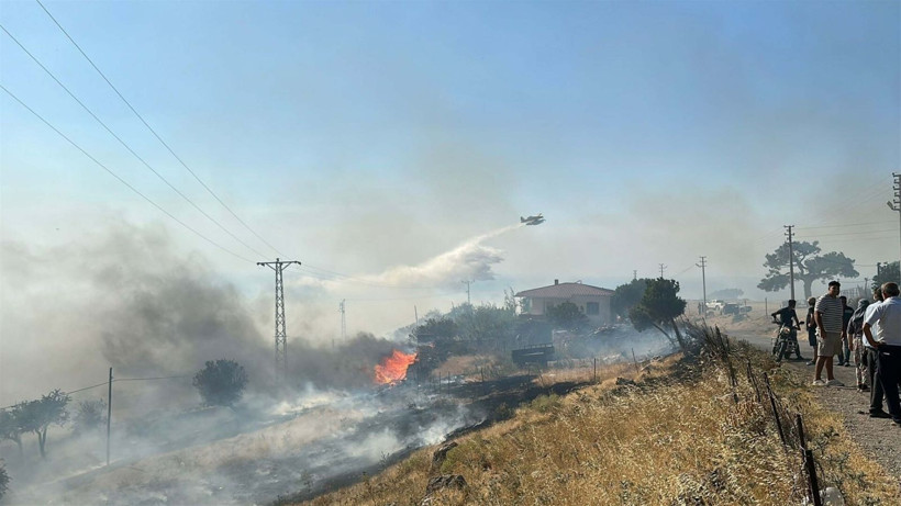 Çanakkale'deki büyük yangından kahreden fotoğraflar - Resim: 12