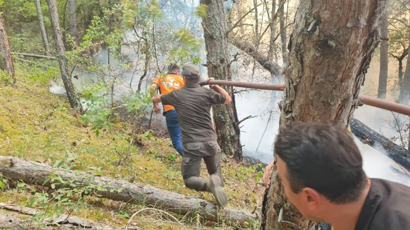 Karabük yangınına yüzlerce personel, onlarca araçla müdahale ediliyor - Resim: 1