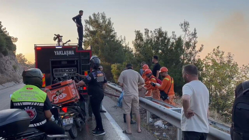 Bir zamanlar yemyeşildi: Bursa'da yanan bölge havadan görüntülendi - Resim: 7