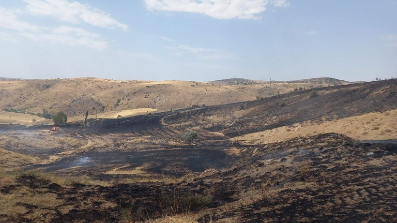 Trafo yangın çıkardı, arazi kül oldu - Resim: 3