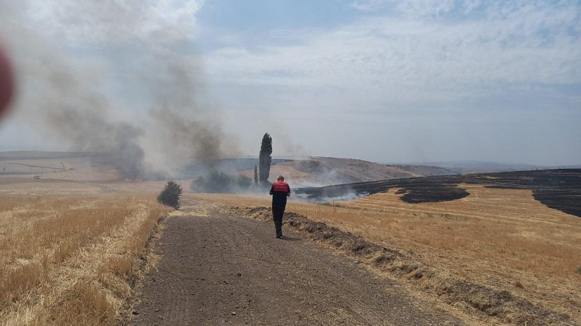 Trafo yangın çıkardı, arazi kül oldu - Resim: 6