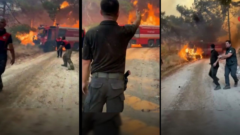 Gökyüzü resmen karardı: Çanakkale'de orman yangını - Resim: 8