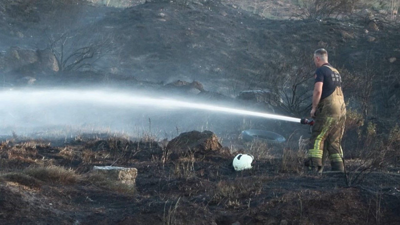 Maltepe’de otluk alanda havai fişek atan kişi yangına sebep oldu - Resim: 3