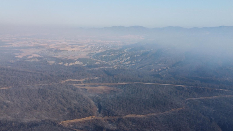 Çanakkale Gelibolu’daki orman yangını kontrol altına alındı: Yanan alanlar dronla görüntülendi - Resim: 7