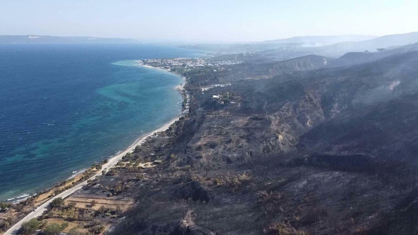 Çanakkale yangınlarının zararı uydu fotoğraflarında - Resim: 4